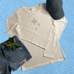 PISTIL Long Sleeve 100% Cotton T Shirt L